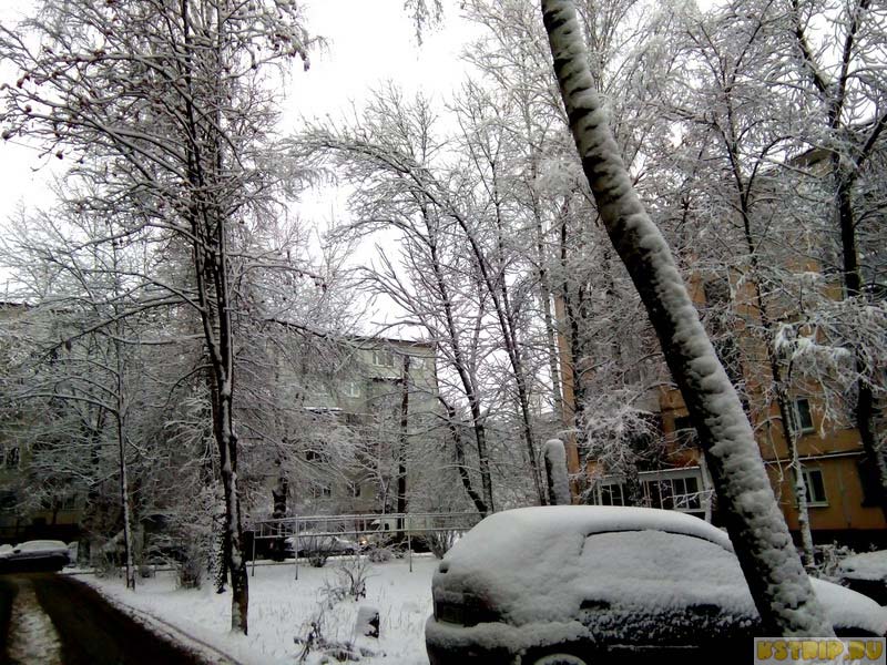 снег в Калуге