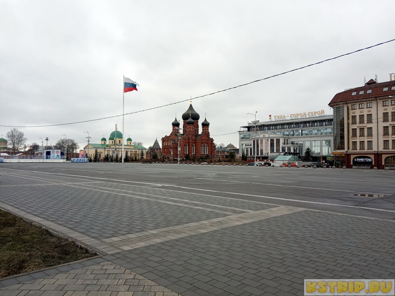 Площадь Ленина в Туле и Успенский кафедральный собор