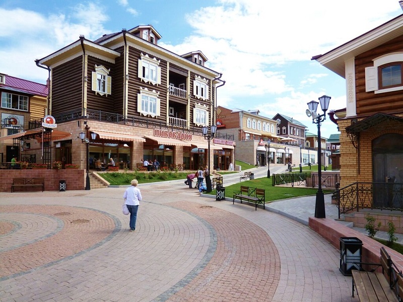 Исторический квартал в Иркутске